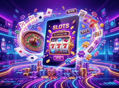 Modern and luxurious online casino interface